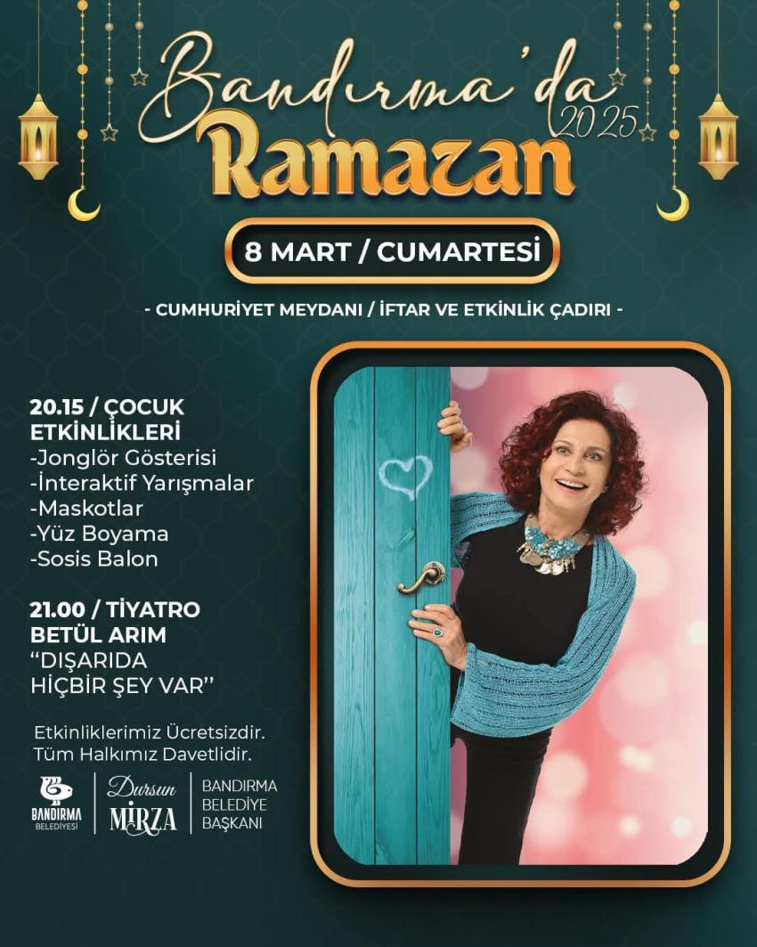 BANDIRMA BELEDİYESİ RAMAZAN AYI ETKİNLİK PROGRAMI