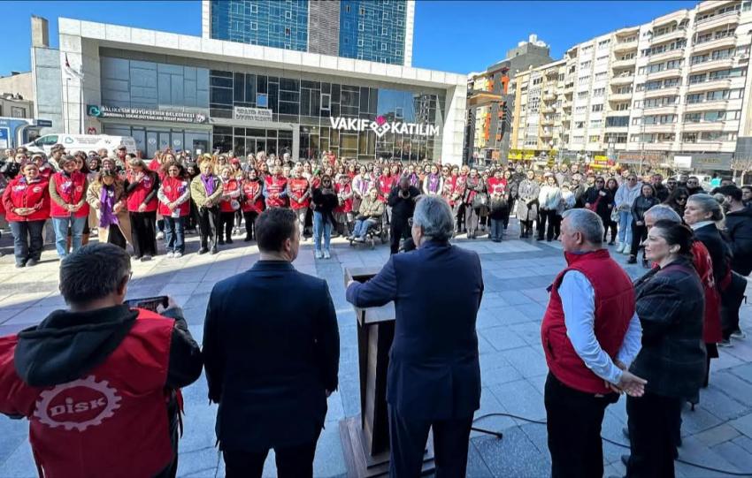 GREV YAPAN EMEKÇİ KADINLARA BAŞKAN MİRZA’DAN DESTEK
