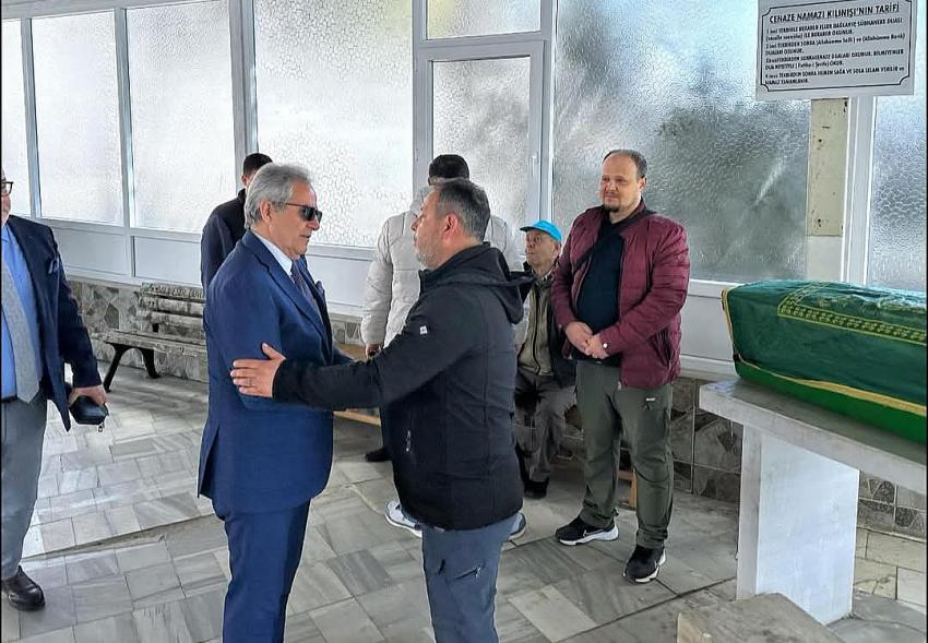 BAŞKAN DURSUN MİRZA, BELEDİYE PERSONELİ ERCAN BALTAŞ’IN ACI GÜNÜNDE YANINDA OLDU