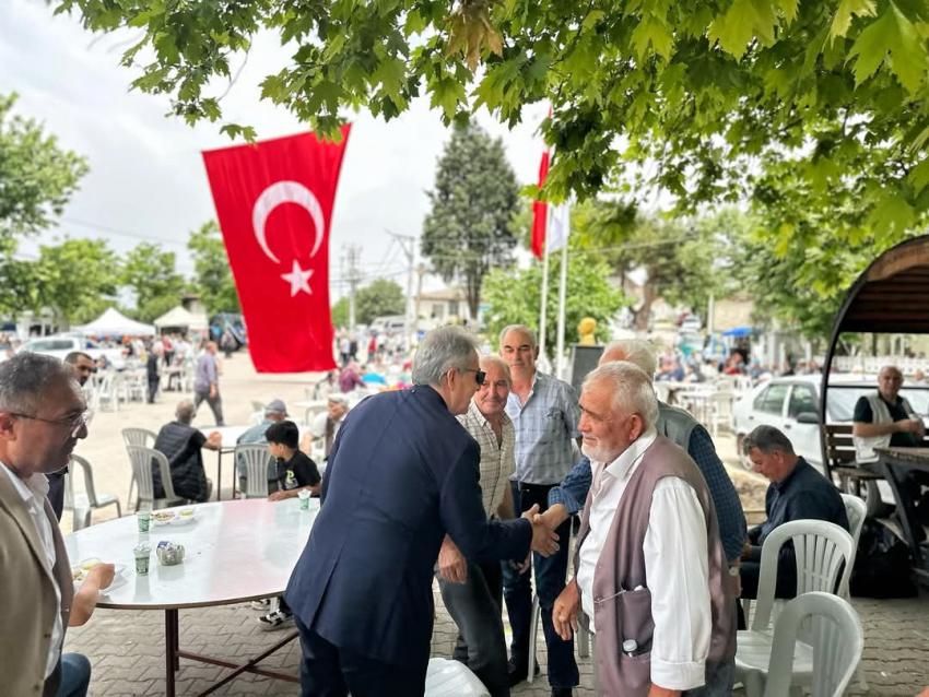BAŞKAN DURSUN MİRZA, YEŞİLÇOMLU’DAKİ MEVLİD PROGRAMINA KATILDI