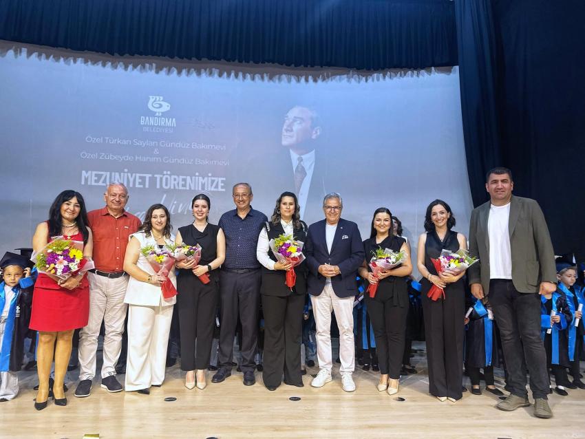 BANDIRMA BELEDİYESİ KREŞLERİNDE MEZUNİYET COŞKUSU