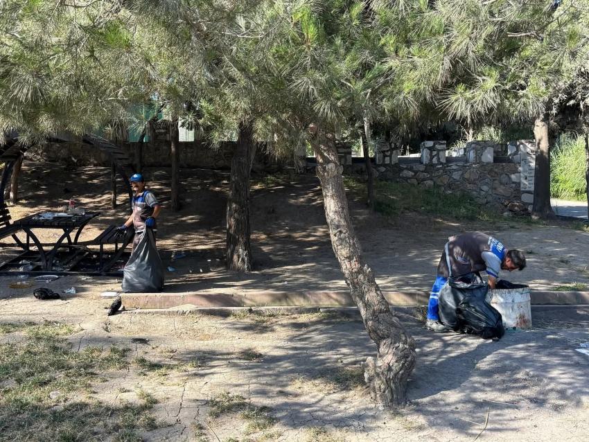 BANDIRMA BELEDİYESİ'NDEN ZİRAAT BAHÇESİ İÇİN TEMİZLİK SEFERBERLİĞİ