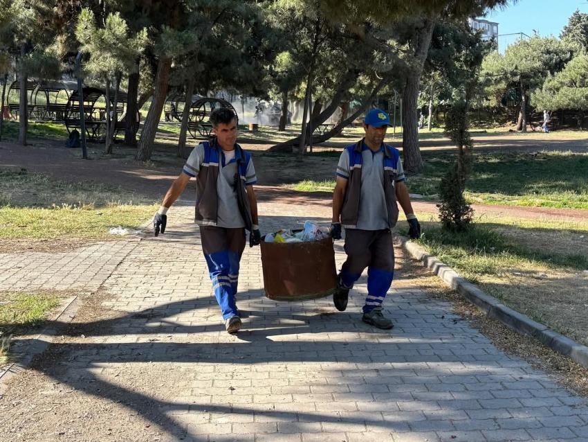 BANDIRMA BELEDİYESİ'NDEN ZİRAAT BAHÇESİ İÇİN TEMİZLİK SEFERBERLİĞİ