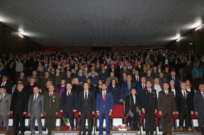 ULU ÖNDER MUSTAFA KEMAL ATATÜRK 84. YILINDA EDREMIT’TE ANILDI