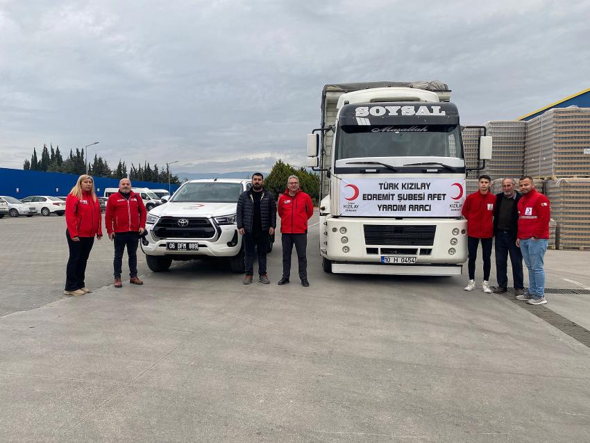 EDREMİT KIZILAY, DEPREMİN 27. GÜNÜ’NDE DE DEPREM BÖLGESİNDE