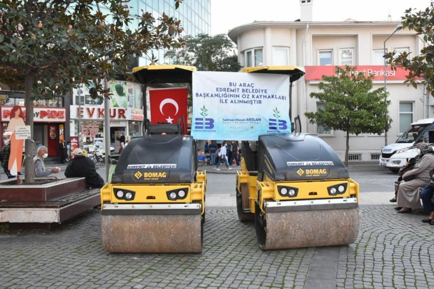 EDREMİT BELEDİYESİ ARAÇ FİLOSUNU GENİŞLETİYOR