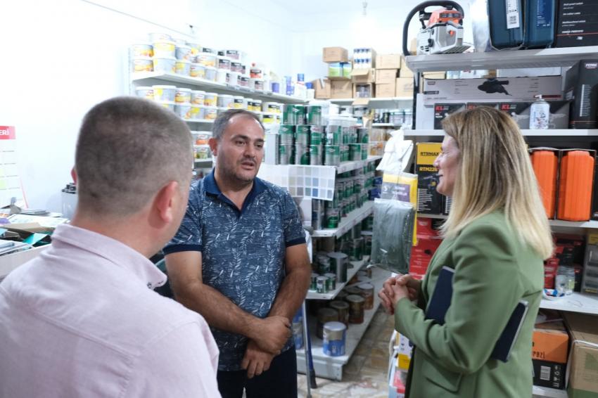 URAL EDREMIT'TE ESNAF ZIYARETINDE