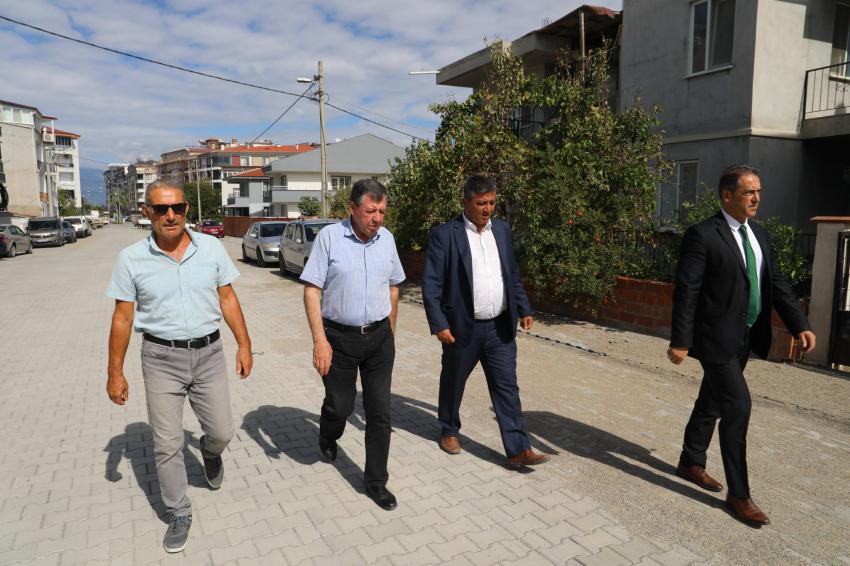PAZARBAŞI CADDESİ’NDE ÇALIŞMALAR TAMAMLANDI