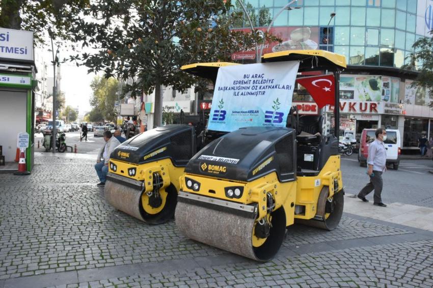 EDREMİT BELEDİYESİ ARAÇ FİLOSUNU GENİŞLETİYOR