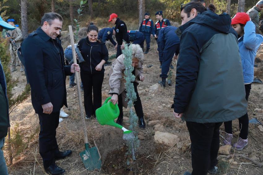 BURHANİYE’DE FİDANLAR TOPRAKLA BULUŞTU