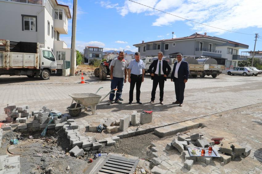 PAZARBAŞI CADDESİ’NDE ÇALIŞMALAR TAMAMLANDI