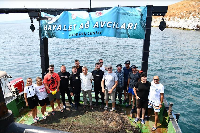 Hayalet ağların yüzde 75’ini Balıkesir Büyükşehir temizledi