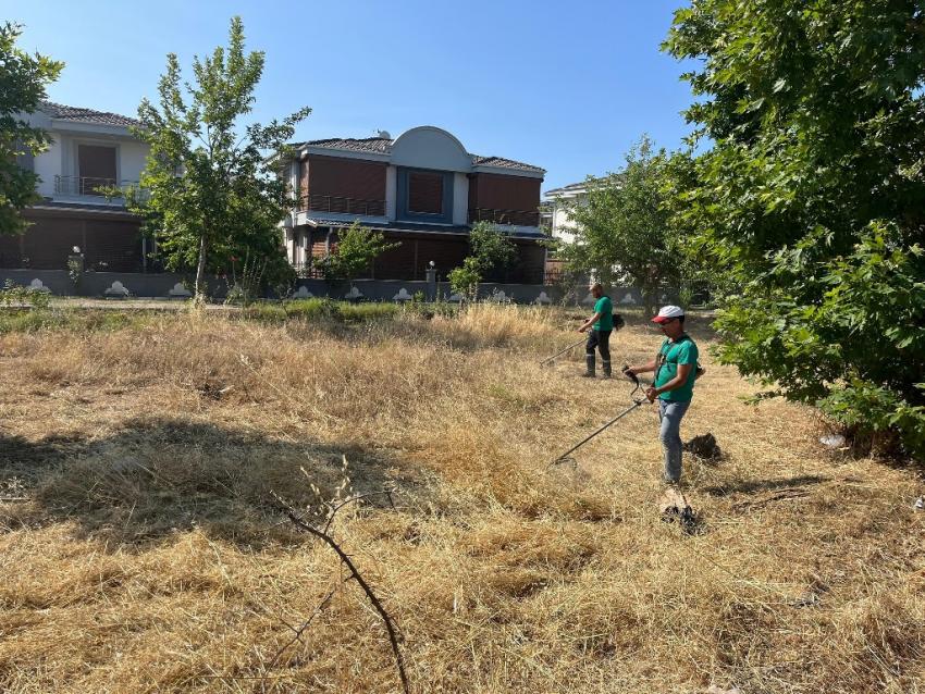 Ayvalık Belediyesi Park ve Bahçeler Ekipleri Kentin Dört Bir Yanında Çalışmalarını Sürdürüyor