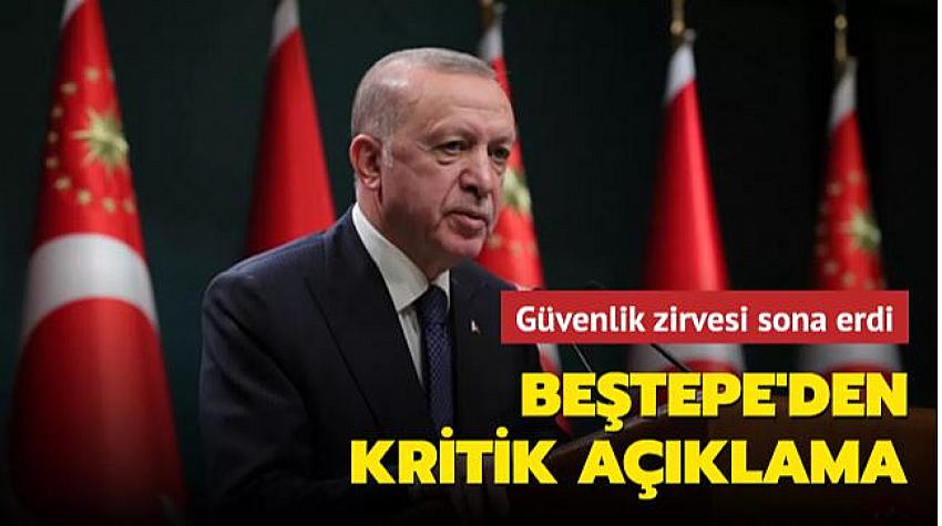 GÜVENLIK ZIRVESI SONRASI KRITIK AÇIKLAMA!