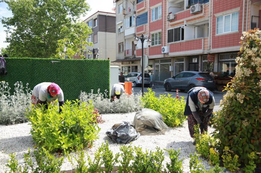 PARK VE BAHÇELER EKİPLERİ ÇALIŞMALARINI SÜRDÜRÜYOR