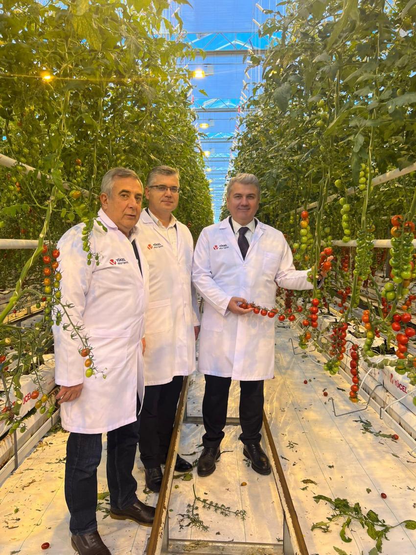 Dr. Mustafa Canbey, Gönen Tarıma Dayalı İhtisas Sera OSB inşaat alanında devam eden çalışmaları yerinde inceledi.