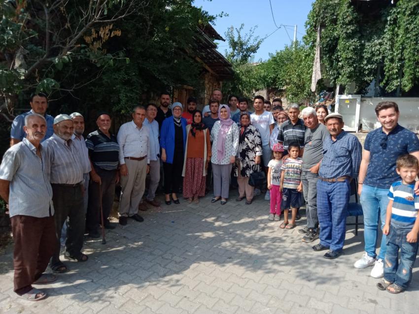 BELGİN UYGUR İLÇE ZİYARETLERİNE DEVAM EDİYOR