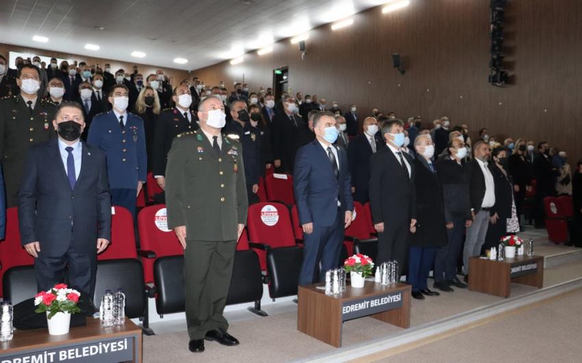 CUMHURIYETIMIZIN KURUCUSU MUSTAFA KEMAL ATATÜRK EDREMIT’TE GERÇEKLEŞTIRILEN TÖRENLERLE ANILDI 