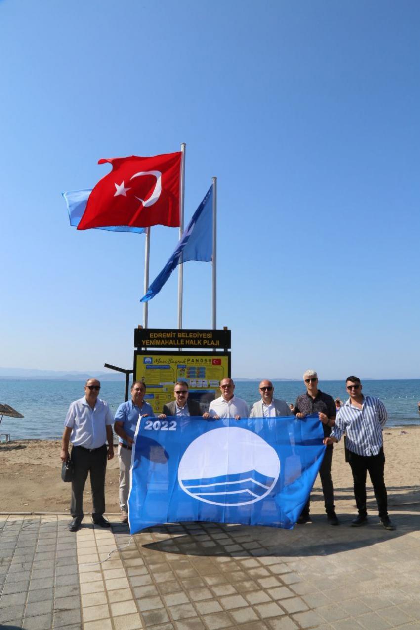 AKÇAY YENI MAHALLE PLAJI’NA MAVI BAYRAK