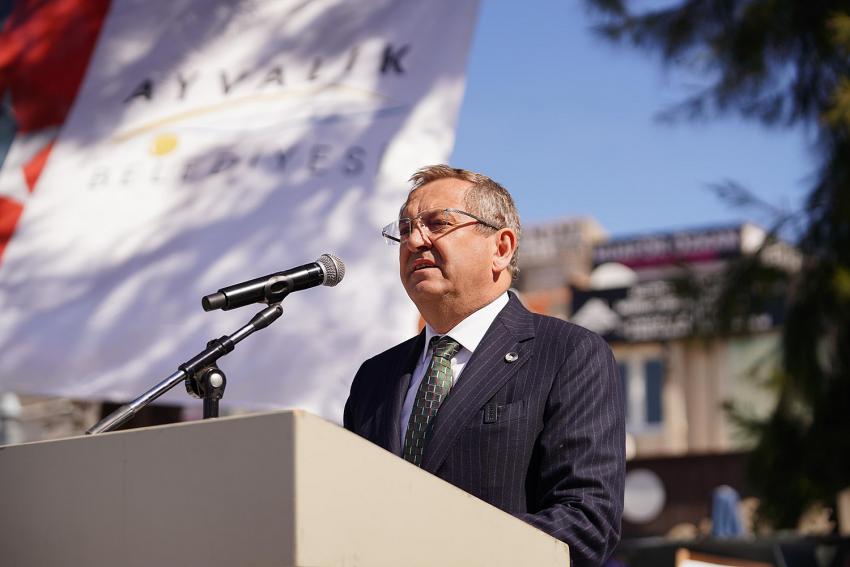 AYVALIK’TA ATATÜRK’ÜN GELİŞİNİN 91. YILDÖNÜMÜ COŞKUSU