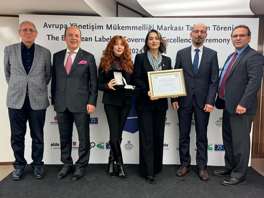 Büyükşehir’e “Avrupa Yönetişim Mükemmelliği Markası” ödülü