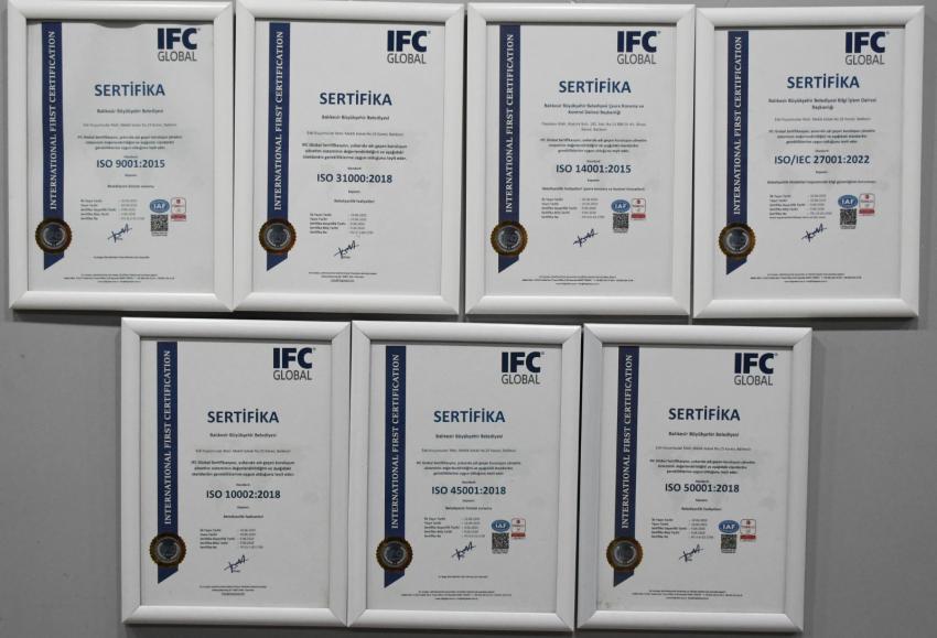 Balıkesir Büyükşehir Belediyesi kalite standartlarını yükseltiyor