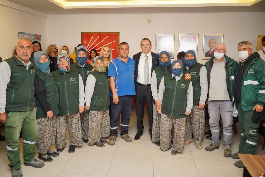 BAŞKAN ERGİN VE YEDİ MECLİS ÜYESİ CHP’DE…