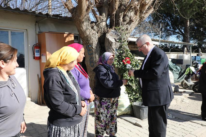 BAŞKAN ERTAŞ, 8 MART DÜNYA EMEKÇİ KADINLAR GÜNÜ’NÜ KUTLADI