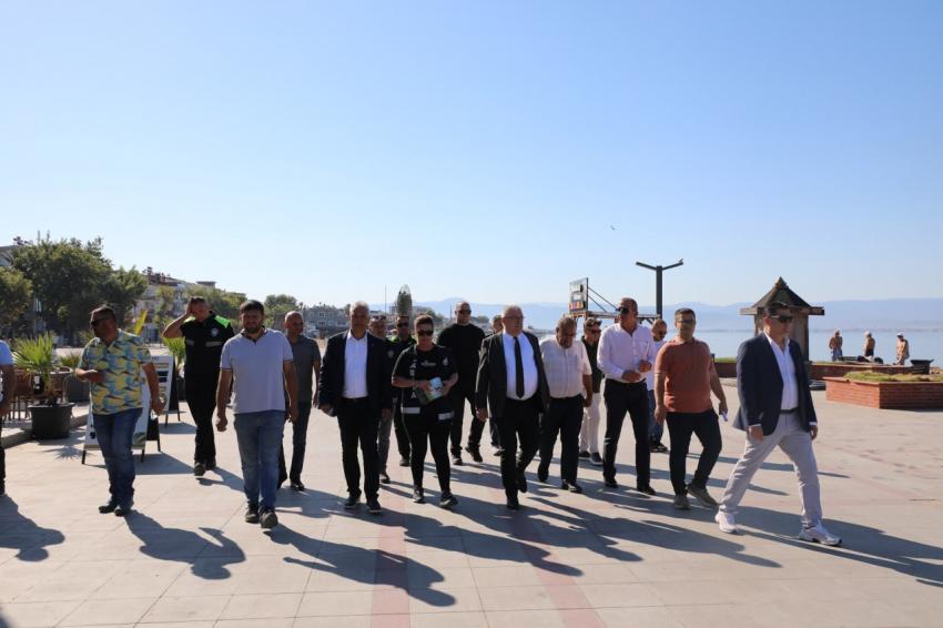 BAŞKAN ERTAŞ AKÇAY’DA İNCELEMELERDE BULUNDU