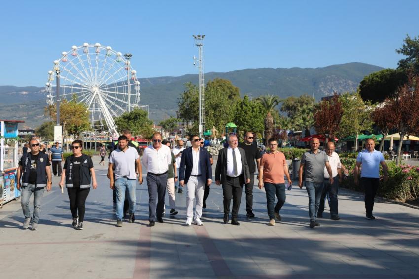 BAŞKAN ERTAŞ AKÇAY’DA İNCELEMELERDE BULUNDU