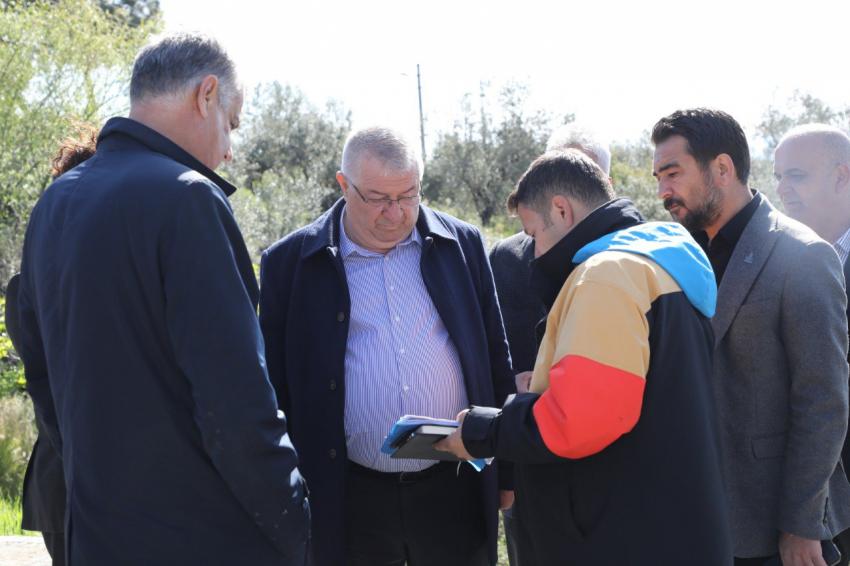 BAŞKAN MEHMET ERTAŞ ÇALIŞMALARI YERİNDE İNCELEDİ