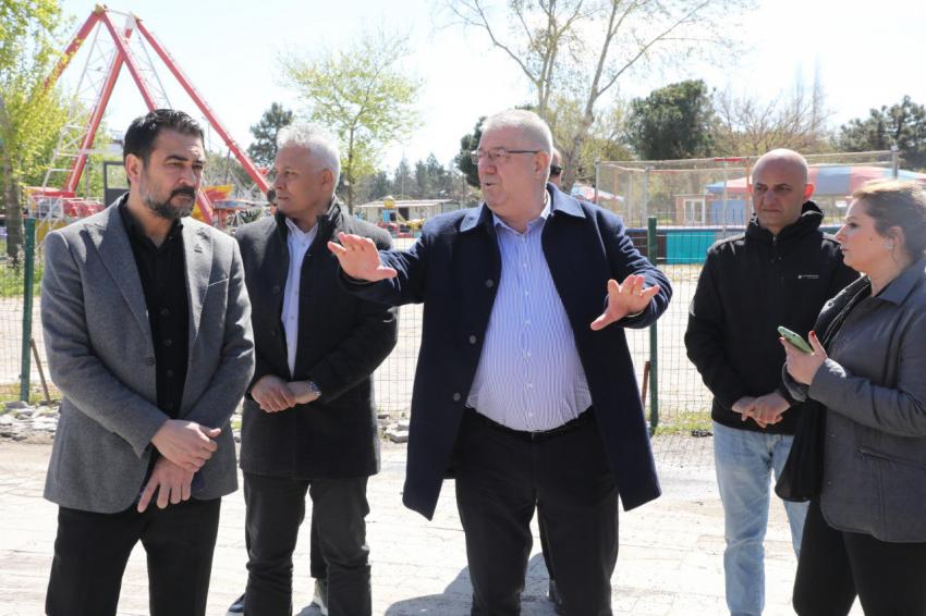 BAŞKAN MEHMET ERTAŞ ÇALIŞMALARI YERİNDE İNCELEDİ