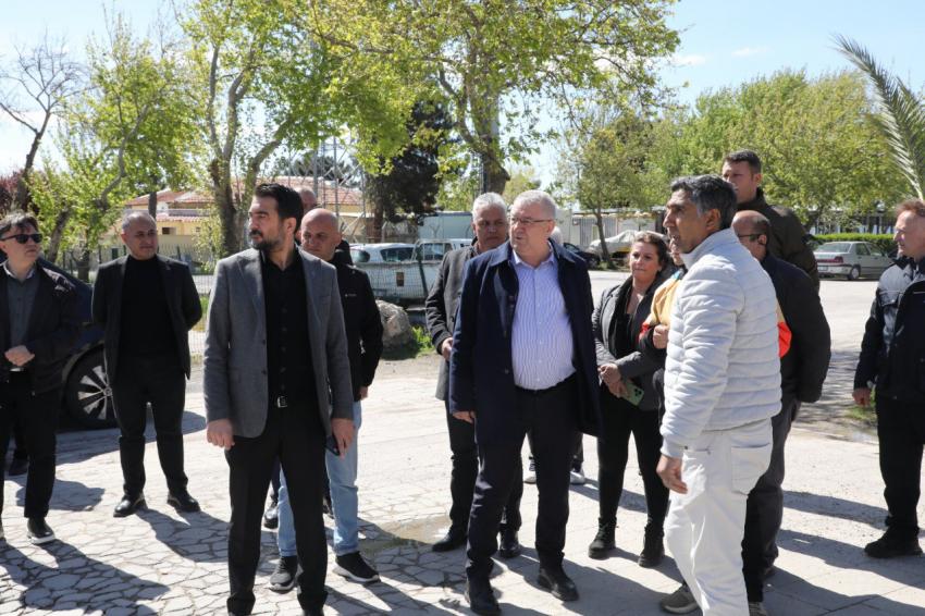 BAŞKAN MEHMET ERTAŞ ÇALIŞMALARI YERİNDE İNCELEDİ