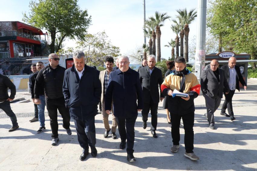 BAŞKAN MEHMET ERTAŞ ÇALIŞMALARI YERİNDE İNCELEDİ