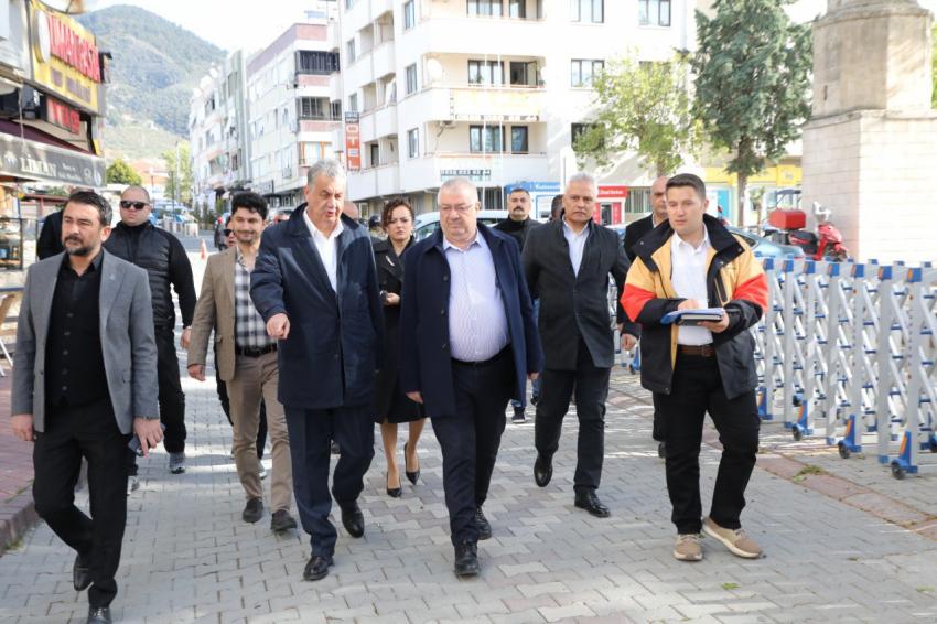 BAŞKAN MEHMET ERTAŞ ÇALIŞMALARI YERİNDE İNCELEDİ