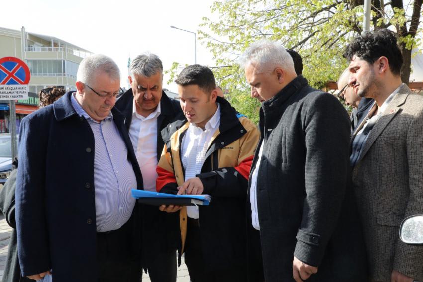 BAŞKAN MEHMET ERTAŞ ÇALIŞMALARI YERİNDE İNCELEDİ