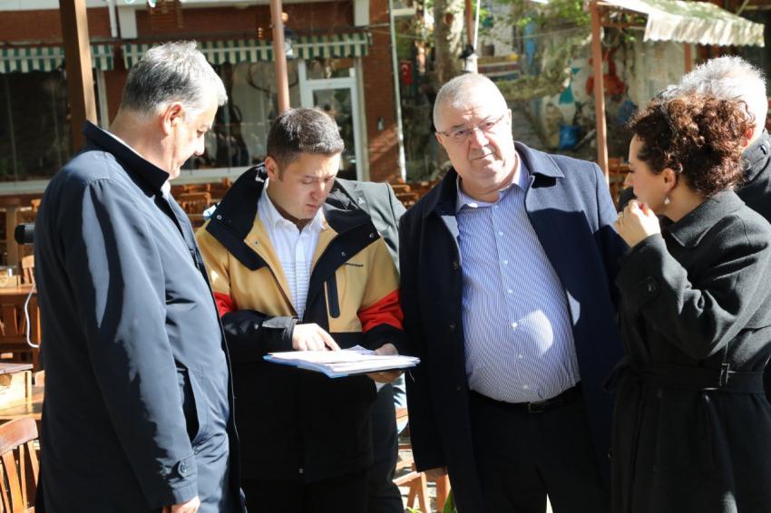 BAŞKAN MEHMET ERTAŞ ÇALIŞMALARI YERİNDE İNCELEDİ