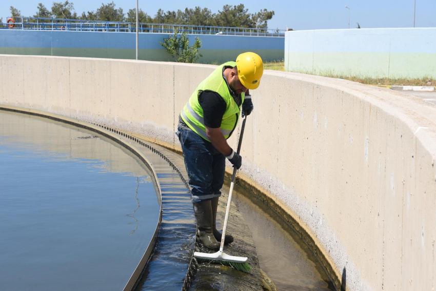 Başkan Akın’ın önderliğinde BASKİ Atıksu Arıtma Tesislerine Detaylı Bakım Yapıyor