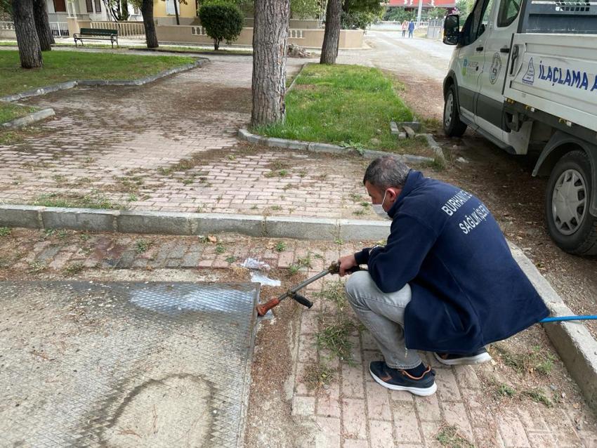BURHANİYE BELEDİYESİNDE KIŞ İLAÇLAMA ÇALIŞMALARI BAŞLADI