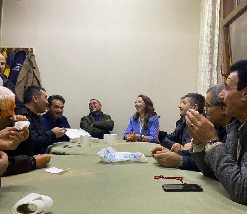 CHP KEMALPAŞA BELEDİYE BAŞKAN ADAY ADAYI ARZU KÜLLAHCIOĞLU ALTINTOZ STK ZİYARETLERİNİ SÜRDÜRÜYOR