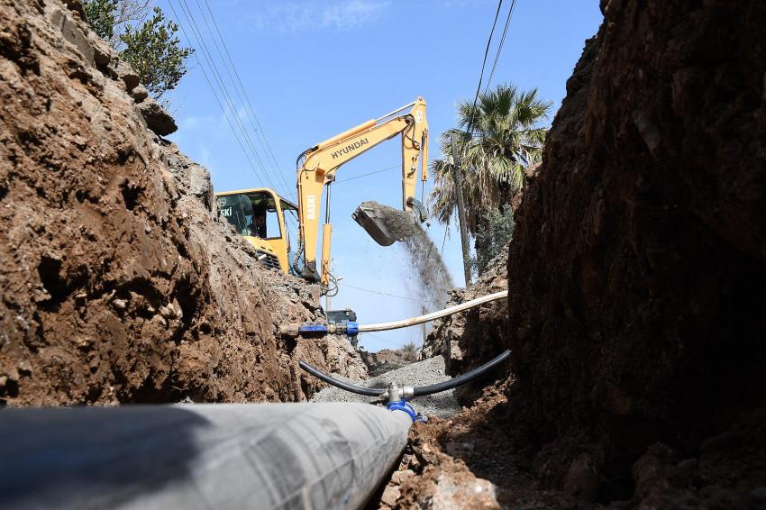 Tatil cenneti Cunda’nın kesintisiz suya erişimi için BASKİ seferber