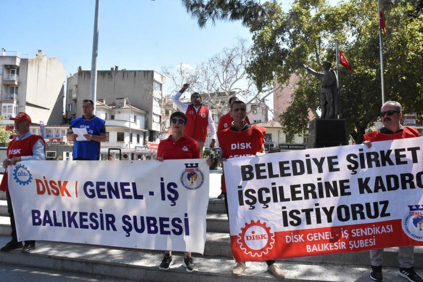 BELEDIYE ŞIRKET İŞÇILERI DE KADRO İSTIYOR!