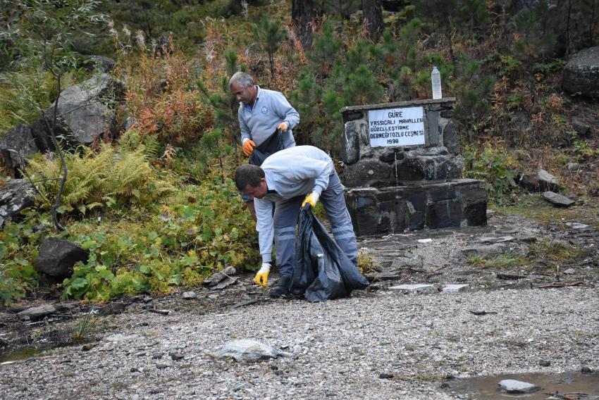 KAZDAĞLARI’NDA TEMIZLIK ÇALIŞMASI