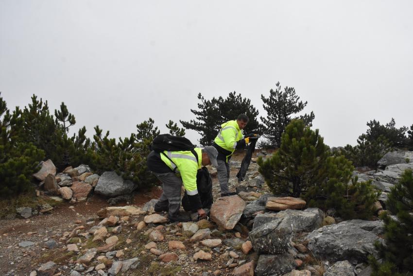 KAZDAĞLARI’NDA TEMIZLIK ÇALIŞMASI