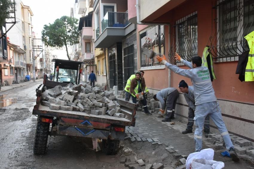 EDREMİT BELEDİYESİ YOL SEFERBERLİĞİ BAŞLATTI