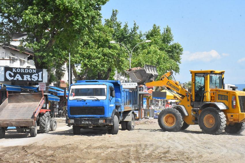 EDREMİT BELEDİYESİ FEN İŞLERİ ÇALIŞMALARI DEVAM EDİYOR