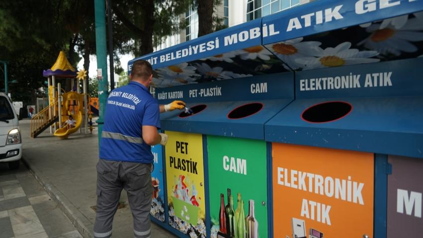 EDREMİT’TE MOBİL ATIK GETİRME NOKTALARI KURULUYOR