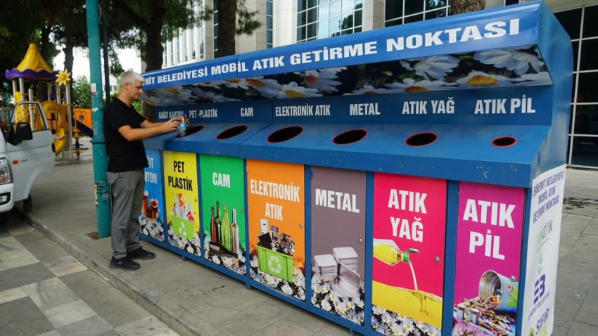 EDREMİT’TE MOBİL ATIK GETİRME NOKTALARI KURULUYOR