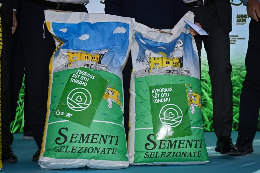 Gönenli 500 çiftçiye süt otu tohumu dağıtıldı