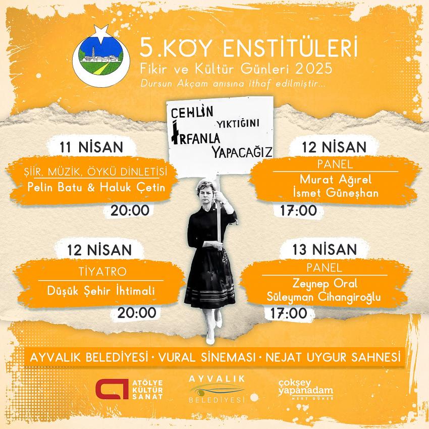 AYVALIK’TA 5.KÖY ENSTİTÜLERİ FİKİR VE KÜLTÜR GÜNLERİ BAŞLIYOR